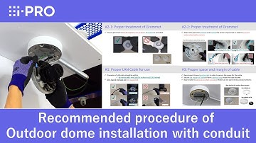 Recommended procedure of Outdoor dome camera installation with conduit