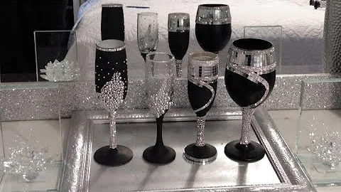 4 #DIYGlam Home Decor ~ #DIY #HIGHEND Wine Glass WEDDING DECOR IDEAS #DOLLARTREEDIY ~ MUST TRY #2