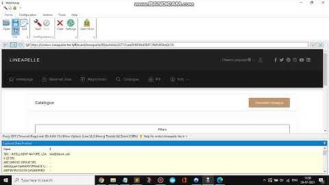 How to scrape Email addresses from listings pop up pages in lineapelle-fair.it website |  Webharvy