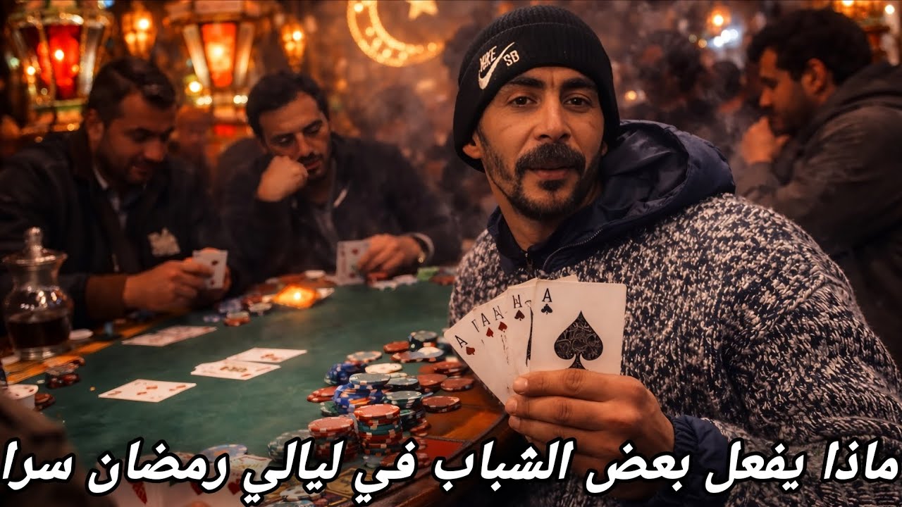 شباب يضيعون ليالي رمضان في لعب القمار والكارطة بدل العبادة قصة واقعية تدق ناقوس الخطر للمجتمع اليوم