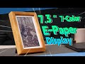 Waveshare 73inch acep 7color epaper with solid wood photo frame photopainter ultralong standby