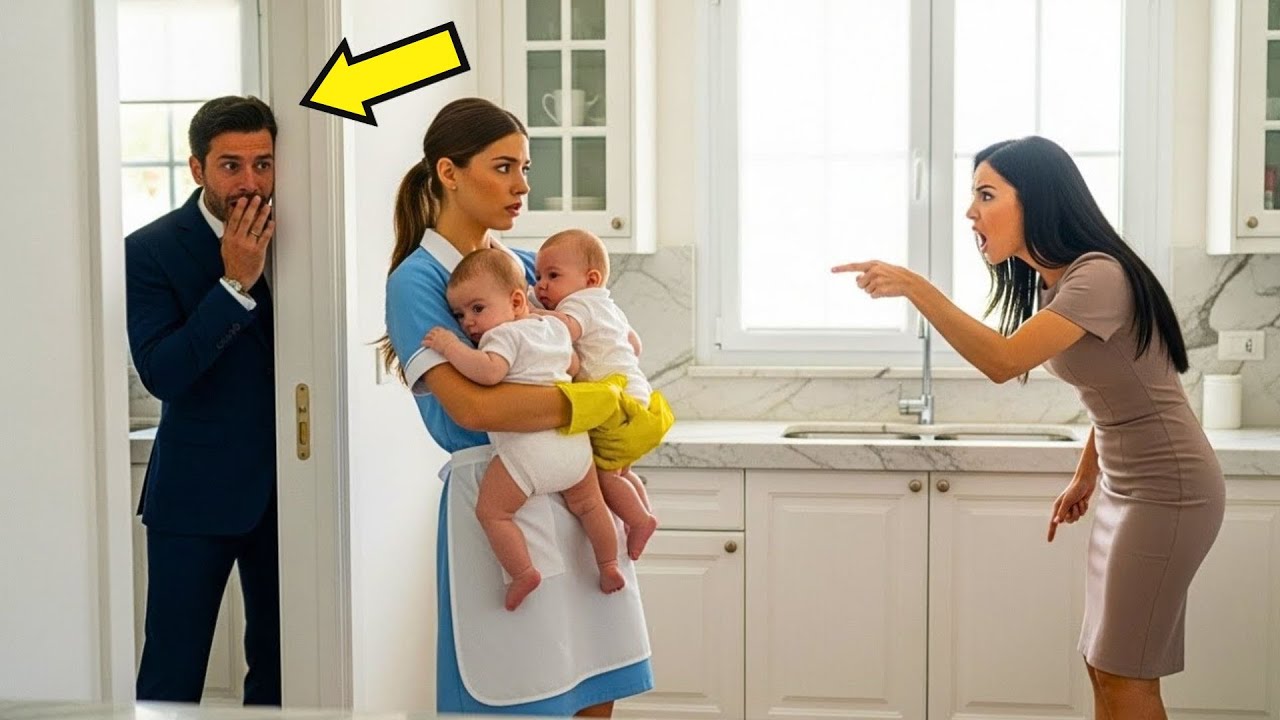 MILIONER UKRYŁ SIĘ, ABY ZOBACZYĆ, JAK JEGO DZIEWCZYNA TRAKTOWAŁA BLIŹNIAKI. AŻ POMOC DOMOWA…