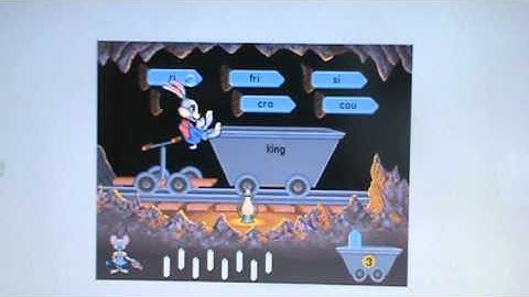 Reader Rabbit 2 Gameplay - Word Mine Level 3