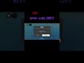 ERROR CODE 285#roblox #errorcode