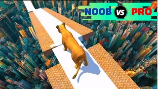 NOOB vs PRO - Cougar Sim 3D Parkour Run منحدر باركور مخيف screenshot 5
