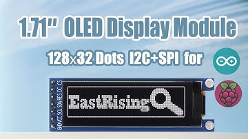 I2C White 1.71 inch Arduino,Raspberry Pi OLED Display 128x32