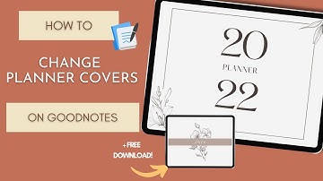 ✏️ How to change your DIGITAL PLANNER COVER in Goodnotes | tutorial | goodnotes planner