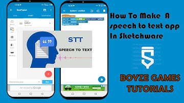How to make a speech to text app in sketchware