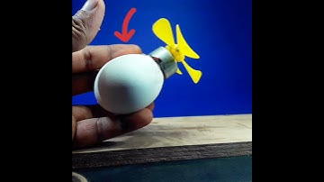 egg motor fan / dc motor fan project / science project / 7techprojects