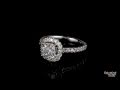 Cushion cut diamond engagement ring jewelry promotion