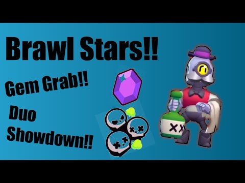 Brawl Star Gameplay! (Gem Grab & Duo Showdown)