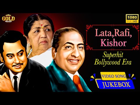 Lata & Rafi & Kishore | Superhit Bollywood Era Video Songs Jukebox | (HD) | Bollywood legend singer  @HindiSongsJukeboxx