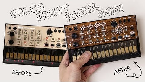Volca front panel mod!