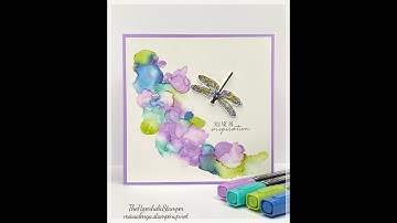 Easy Alcohol Technique Using Stampin’ Blends or Alcohol Based Markers for Cardmaking