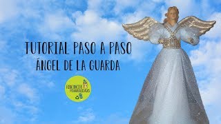 PASO A PASO ANGEL DE LA GUARDA CON CARTÓN | Rinconcito de manualidades