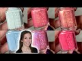 Essie  blushin  crushin spring 2024 nail polish swatch  review  comparisons  jessface90