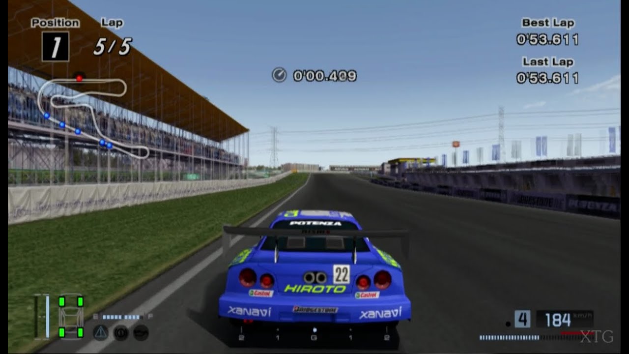 177] Gran Turismo 4 - Nissan XANAVI HIROTO GT-R (JGTC) '01 HD PS2