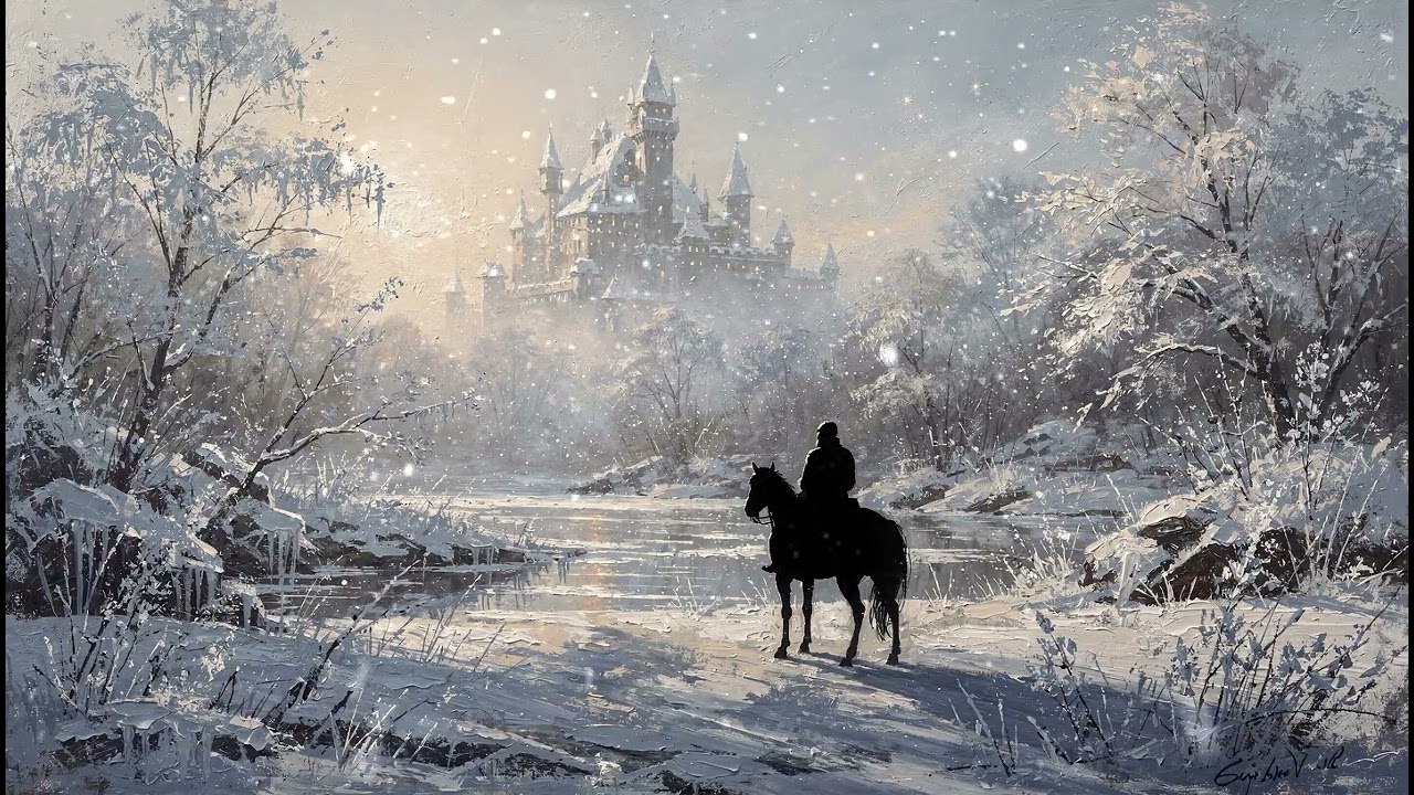 Winter Castle Wizard Journey, 2 Hours Peaceful Fantasy Ambience for Work, Study, Sleep & Relaxation