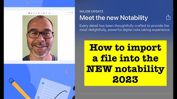 How to import a file into the NEW notability 2023