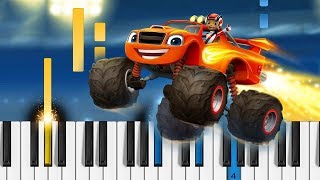 Blaze and the Monster Machines - Theme Song - Piano Tutorial / Piano Cover