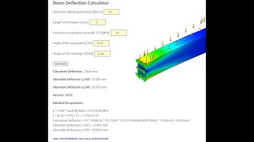 Beam Deflection Calculations with Our ACI 318-19 Compliant Tool: A Must-Have for Civil Engineers!
