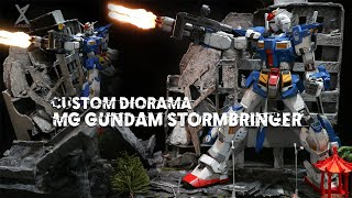 Gunpla Custom Build Gundam Stormbringer & Diorama