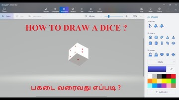 How to modeling Dice || PAINT 3D || smart sky