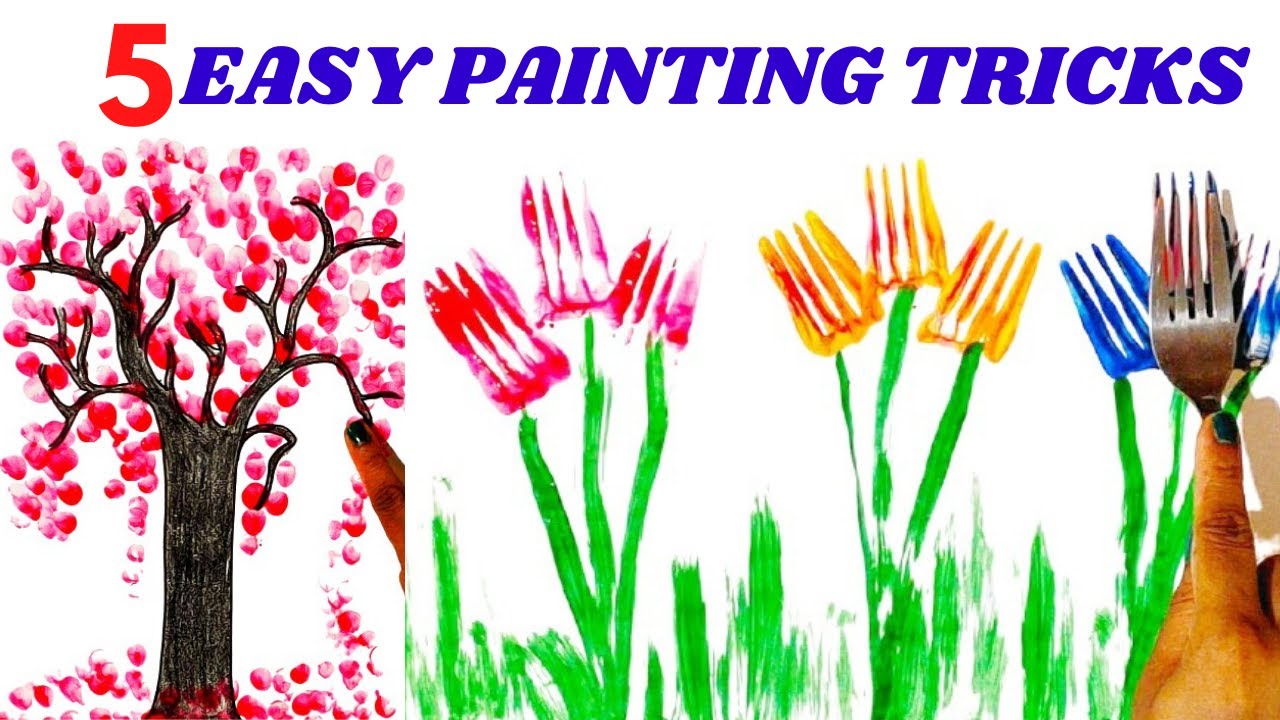 6 Fun Kids Painting Techniques - diy Thought