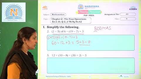 14TH OCT NORTH CLASS V MATHS AMAZING ASSIGNMENT KEY