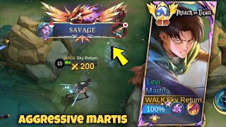 SAVAGE! TOP GLOBAL MARTIS PERFECT & SUPER AGGRESSIVE GAMEPLAY!!🔥 ( BEST BUILD 2024 ) MLBB