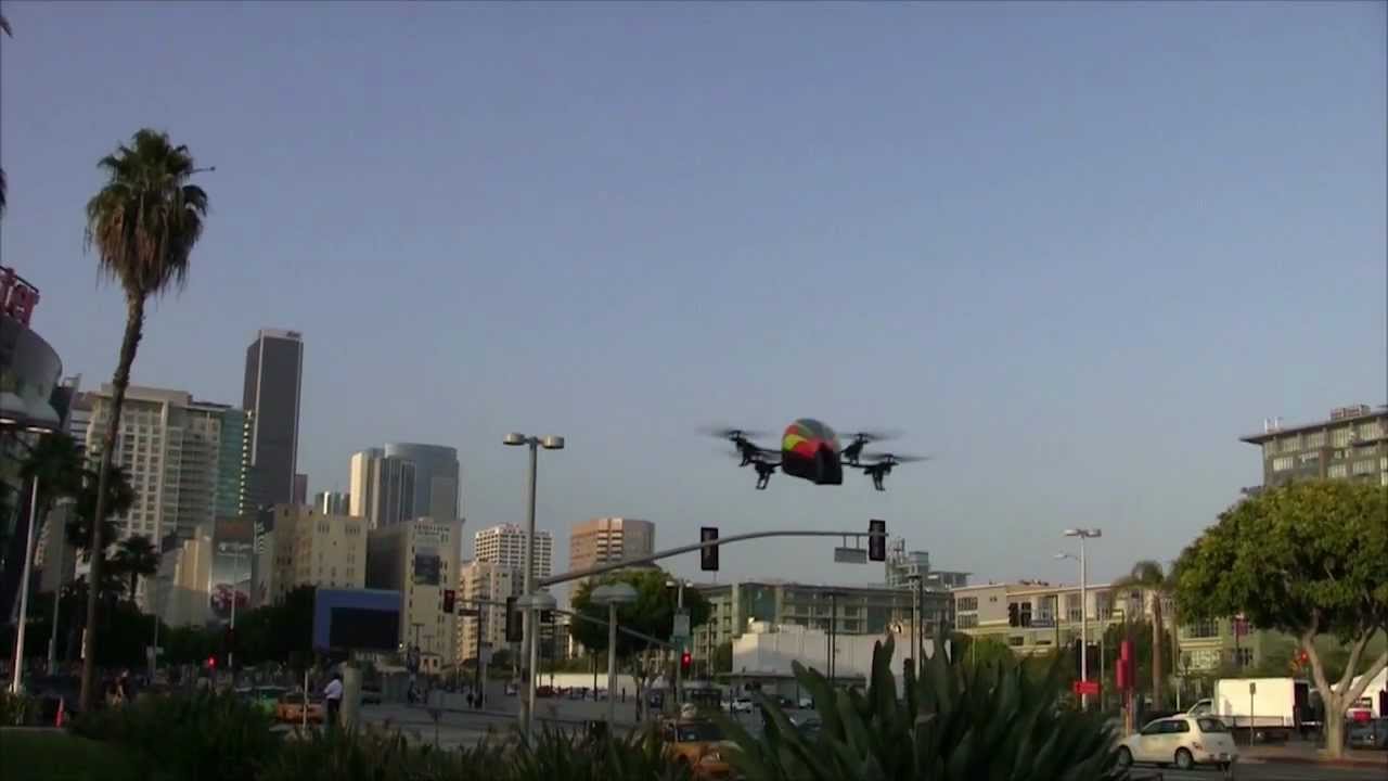 ar drone 1.0 AR.Drone flying in Hollywood