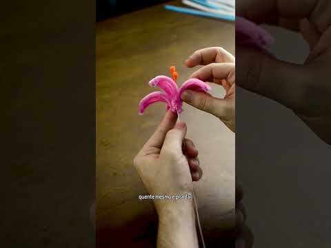 Fiz as FLORES VIRAIS da internet com limpador de cachimbo!