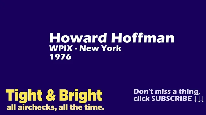 Howard Hoffman - WPIX, New York - 1976 - Radio Air...