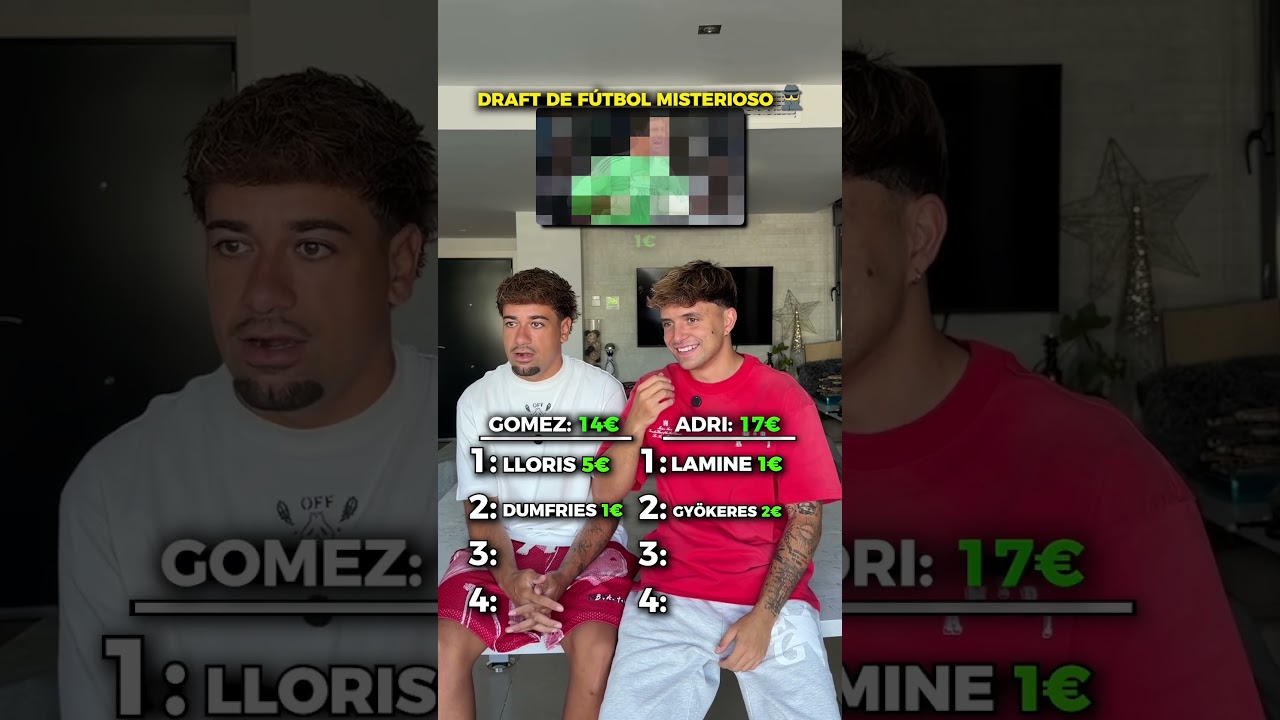 Draft de Fútbol Misterioso vs Gomeznawer ¿QUIÉN GANA? 🧐⚽️ #shorts #futbol