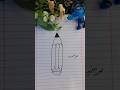 تعليم رسم قلم سهله جدا وبسيطه يلا جربوها تعليم الرسم رسم اطفال 