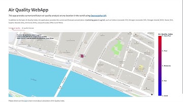 Air quality web application Demo