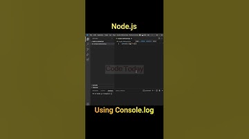 Node.js simple "Hello World" using Console.log #nodejs #helloword #console.log #สอนnodejs