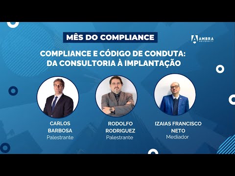 Palestra - Compliance e código de conduta: da consultoria à implantação