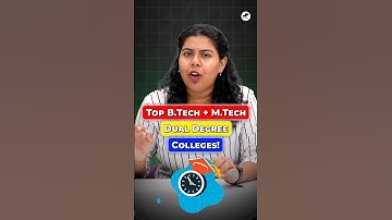 After 12th Direct MTech Degree! BTech+MTech Dual Degree | Integrated MTech Course! #Shorts #BTech