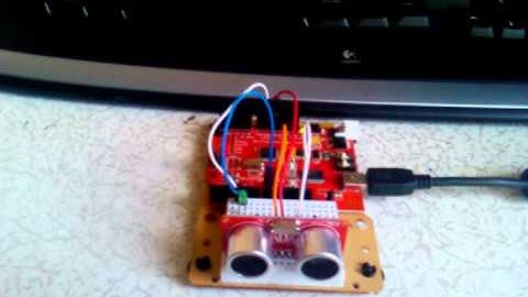 Работа ультразвукового датчика на seeeduino