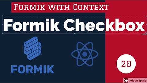 React Formik checkbox form field #22