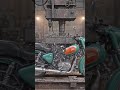 "Satisafying Royal Enfield Smash by hydraulic Press."