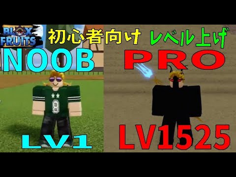 初心者向け超効率レベル上げ　How to get stronger quickly　Blox Fruits攻略　その16【ROBLOX(ロブロックス)】