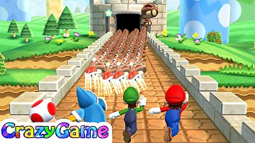 Mario Party 9 Goomba Bowling - Kamek vs Toad vs Mario vs Luigi Gameplay (Master CPU)