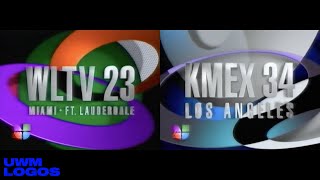 WLTV 23/KMEX 34 (Univision) station IDs (1992)
