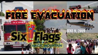 We arrived at six flags magic mountain on june 9, 2019 and right
before went through the front gates, a fire started in hills near
parking lot. th...