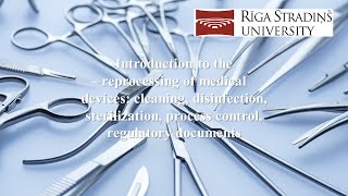 Introduction to the reprocessing of medical devices