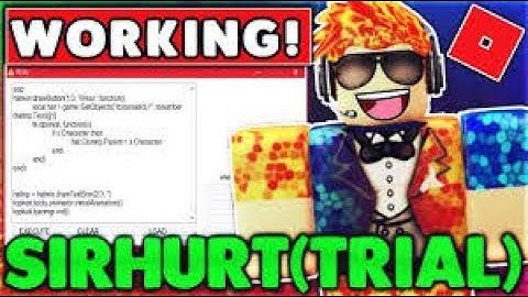 ROBLOX EXPLOIT | SIRHURT | LVL 7 | TRIAL | SCRIPT HUB, SCRIPT & MORE