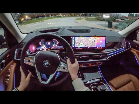 The New 2023 BMW X7 xDrive40i POV Night Drive