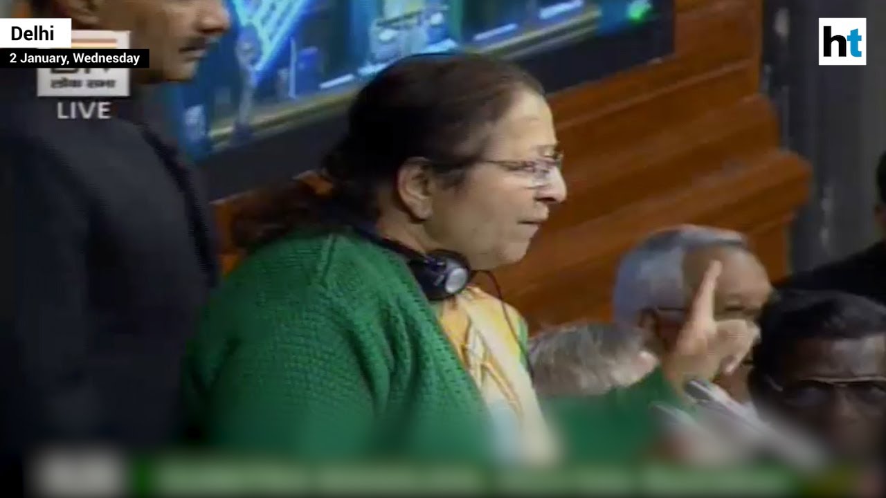 Sumitra Mahajan scolds Congress for throwing paper planes during Rafale debate